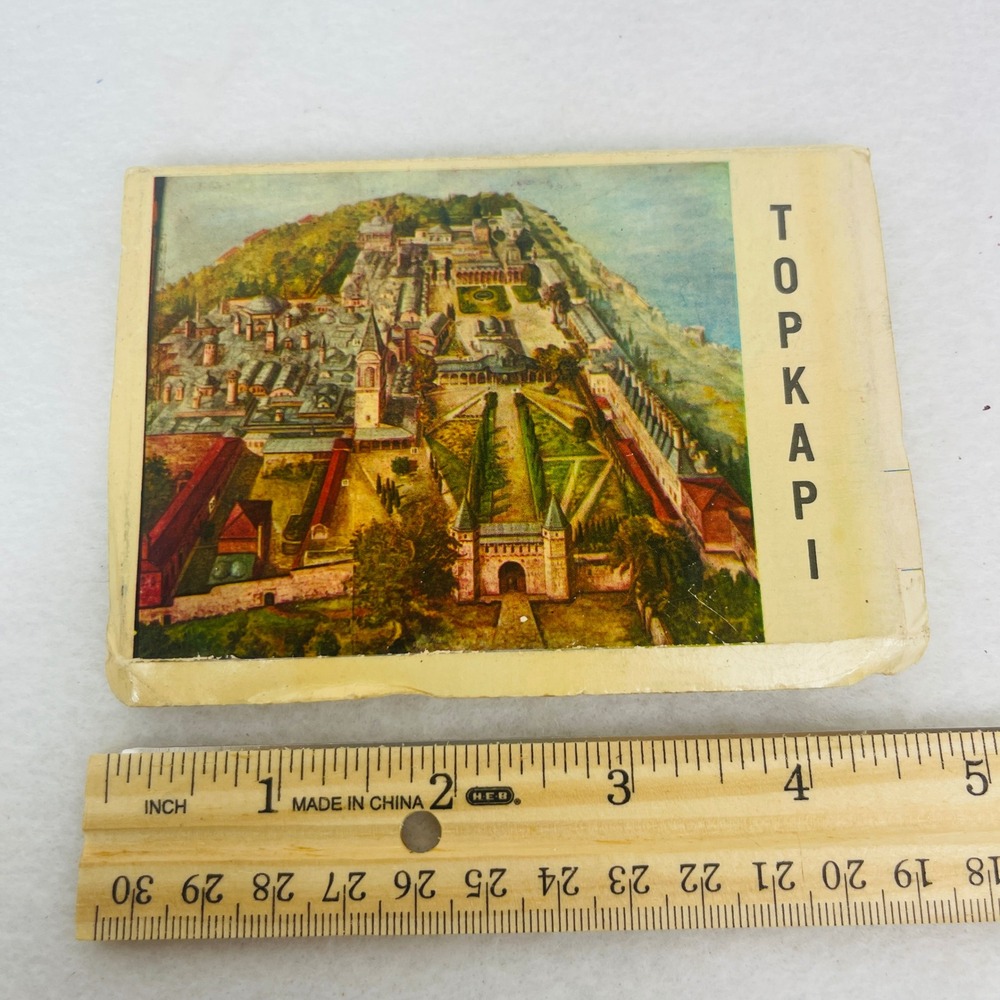 Vintage Topkapi Palace Istanbul Turkey Accordion Souvenir Postcard Booklet Fair